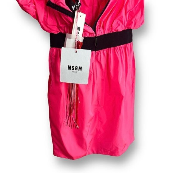 MGSM Neon Pink Off Shoulder Heart Dress, Small - Picture 8 of 12